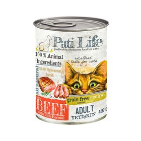 Pati Life Sığır Etli 24x415 gr Kedi Konserve