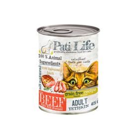Pati Life Sığır Etli 24x415 gr Konserve Kedi Maması