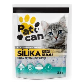 Patican 3.8 lt Silika Kristal Kokusuz Topaklanan Kedi Kumu