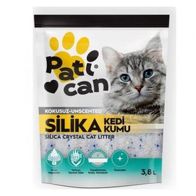 Patican 9x3.8 lt Silika Kristal Kokusuz Kedi Kumu