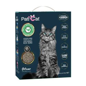 Paticat 2x6 lt Aktif Karbonlu Topaklanan Kedi Kumu