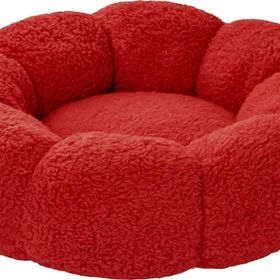 Patiderm Bubble Kırmızı Peluş Kedi Köpek Yatak