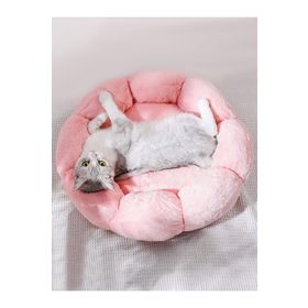 Patiderm Bubble Pembe Peluş Kedi Köpek Yatak
