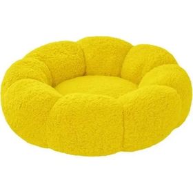 Patiderm Bubble Sarı Peluş Kedi Köpek Yatak