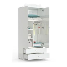 Patiko Patikobabysun 2 Kapılı Beyaz Dolap