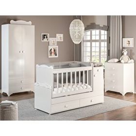 Patiko SAHRA-970 2 Kapılı Beyaz Bebek Odası Takımı