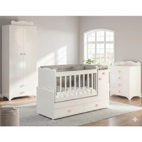 Patiko SAHRA-970 2 Kapılı Pembe Bebek Odası Takımı