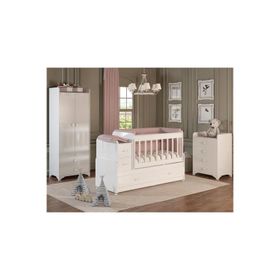 Patiko SW 703A Büyüyebilen Beyaz Bebek Odası Takımı