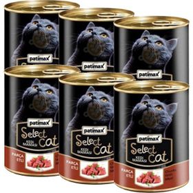 Patimax Sığır Etli 6x400 gr Yetişkin Kedi Konserve