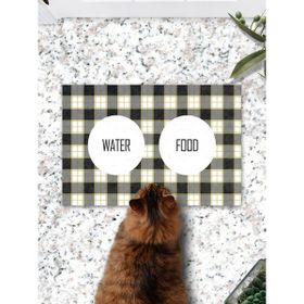 PatiPeti Ekose Kedi Köpek Mama Eğitim Paspası ve Beslenme Altlığı