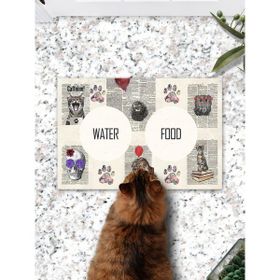 PatiPeti Gazete Kediler Kedi Köpek Eğitim Mama Paspası ve Beslenme Altlığı