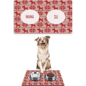 PatiPeti Köpek Çizgili Retro 50x35 cm Köpek Mama ve Eğitim Paspası