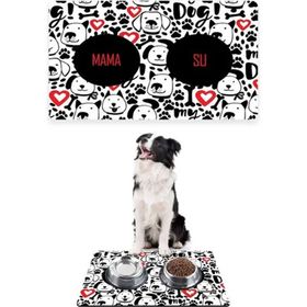 PatiPeti Love My Dog 50x35 cm Köpek Mama ve Eğitim Paspası
