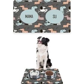 PatiPeti Mavi 50x35 cm Köpek Mama ve Eğitim Paspası
