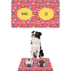 PatiPeti Meow Woof 50x35 cm Köpek Mama ve Eğitim Paspası