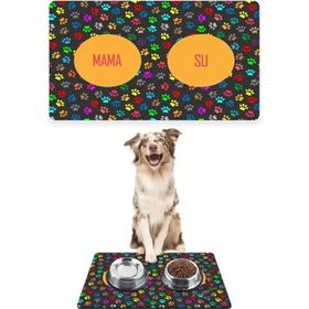 PatiPeti Mutlu Patiler 50x35 cm Köpek Mama ve Eğitim Paspası