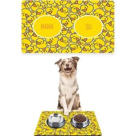 PatiPeti Sarı Ördek 50x35 cm Köpek Mama ve Eğitim Paspası