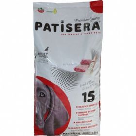 Patisera Kuzu Etli Pirinçli 15 kg Yetişkin Köpek Maması