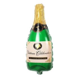 Patladı Gitti 104x49 cm Chateau Celebration Yazılı Yeşil Büyük Boy Bride To Be Bekarlığa Veda Folyo Balon