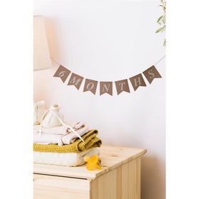 Patladı Gitti 105x17 cm 6 Months Yarım Yaş Retro Banner Süs