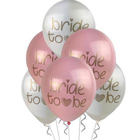 Patladı Gitti 12 inç Bride To Be Temalı Pastel 10 Adet Balon