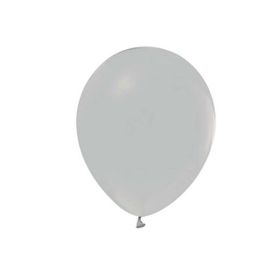 Patladı Gitti 12 inç Gri 10 Adet Balon