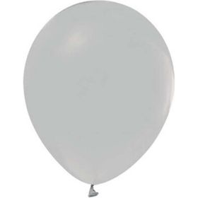 Patladı Gitti 12 inç Gri 10 Adet Balon