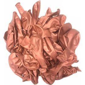 Patladı Gitti 12 inç Krom Rose Gold 10 Adet Balon