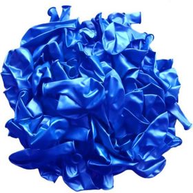 Patladı Gitti 12 inç Metalik Koyu Mavi 10 Adet Balon