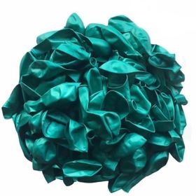 Patladı Gitti 12 inç Metalik Koyu Yeşil 10 Adet Balon