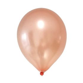 Patladı Gitti 12 inç Metalik Rose Gold 10 Adet Balon