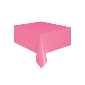 Patladı Gitti 120x180 cm Pembe Doğum Günü Partisi için Düz Tek Kullanımlık Plastik Masa Örtüsü