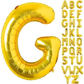 Patladı Gitti 16 inç 36 cm G Harf Gold Folyo Balon