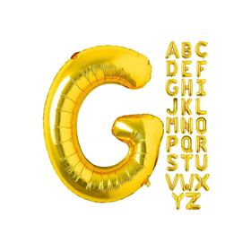 Patladı Gitti 16 inç 36 cm G Harf Gold Folyo Balon