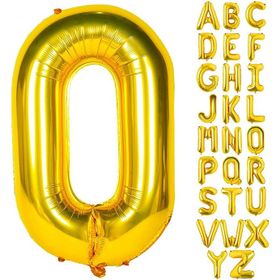 Patladı Gitti 16 inç 36 cm O Harf Gold Folyo Balon