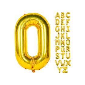 Patladı Gitti 16 inç 36 cm O Harf Gold Folyo Balon