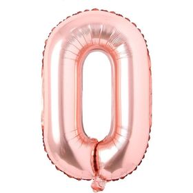 Patladı Gitti 16 inç 36 cm O Harf Rose Gold Folyo Balon