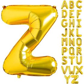 Patladı Gitti 16 inç 36 cm Z Harf Gold Folyo Balon