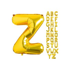 Patladı Gitti 16 inç 36 cm Z Harf Gold Folyo Balon