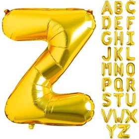 Patladı Gitti 16 inç 36 cm Z Harf Gold Folyo Balon