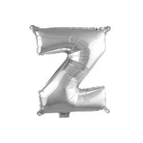 Patladı Gitti 16 inç 36 cm Z Harf Gümüş Folyo Balon