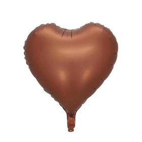 Patladı Gitti 18 inç 45 cm Karamel Kalp Folyo Balon