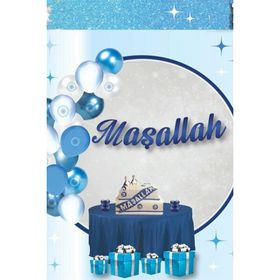 Patladı Gitti 210 cm Kaligrafi Tasarım Maşallah Yazı Banner Asma Dekor
