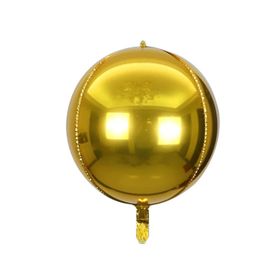 Patladı Gitti 22 inç 4D Büyük Boy Gold Küre Folyo Balon