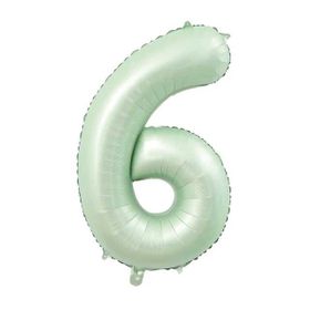 Patladı Gitti 32 inç 76-82 cm 6 Rakam Adaçayı Folyo Balon