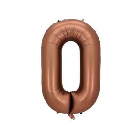 Patladı Gitti 34 inç 76-82 cm 0 Rakam Karamel Folyo Balon