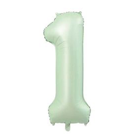 Patladı Gitti 34 inç 76-82 cm 1 Rakam Adaçayı Folyo Balon