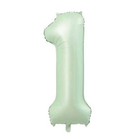 Patladı Gitti 34 inç 76-82 cm 1 Rakam Adaçayı Folyo Balon