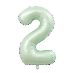 Patladı Gitti 34 inç 76-82 cm 2 Rakam Adaçayı Folyo Balon