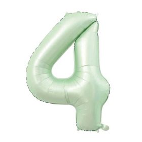 Patladı Gitti 34 inç 76-82 cm 4 Rakam Adaçayı Folyo Balon
